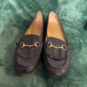 Talbots Becca Kiltie Pebbled Leather Driving Moccasins Loafers